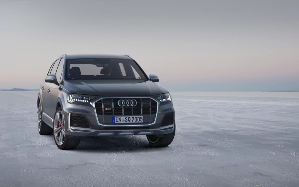 full-size car crossover car SUV silver car car Audi vehicle Audi Q7 HD Desktop Wallpaper | Background Image