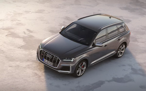 SUV silver car car Audi vehicle Audi Q7 HD Desktop Wallpaper | Background Image