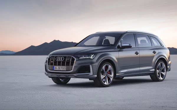 full-size car crossover car SUV silver car car Audi vehicle Audi Q7 HD Desktop Wallpaper | Background Image