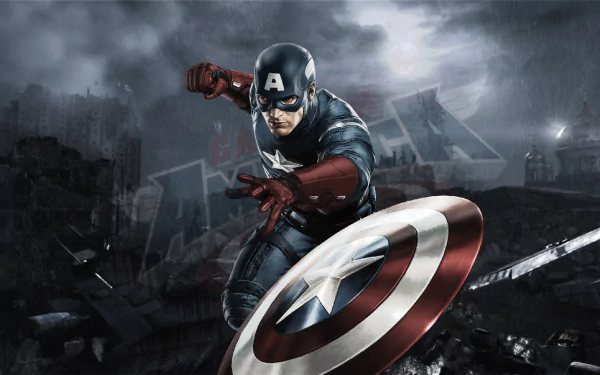 Comic Captain America HD Desktop Wallpaper | Background Image