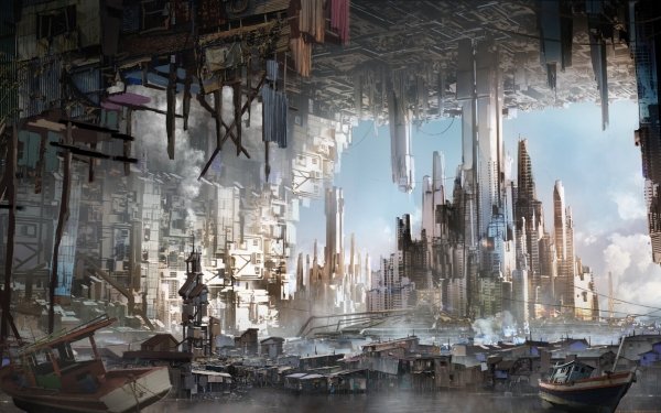 Sci Fi City Building Skyscraper HD Wallpaper | Background Image