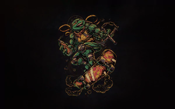 Michelangelo (TMNT) Comic Teenage Mutant Ninja Turtles HD Desktop Wallpaper | Background Image