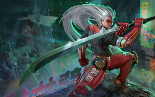 sword cyborg warrior video game Vainglory HD Desktop Wallpaper | Background Image