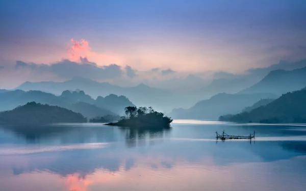 cloud fog nature lake HD Desktop Wallpaper | Background Image