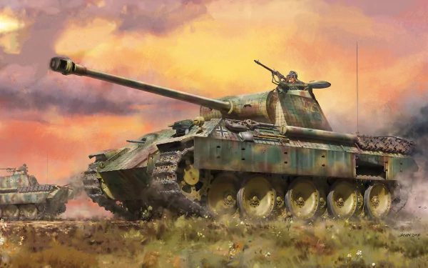 Panzerkampfwagen V Panther military tank HD Desktop Wallpaper | Background Image