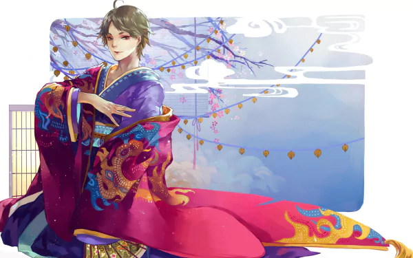 kimono Kōshi Sugawara Anime Haikyū!! HD Desktop Wallpaper | Background Image