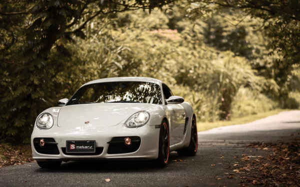 white car car Porsche Cayman Porsche vehicle Porsche Cayman S HD Desktop Wallpaper | Background Image