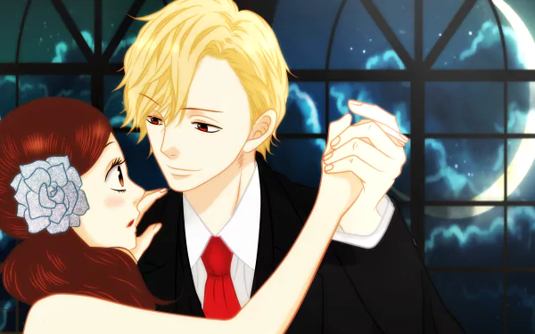 Kyouya Sata Erika Shinohara Anime Wolf Girl and Black Prince HD Desktop Wallpaper | Background Image