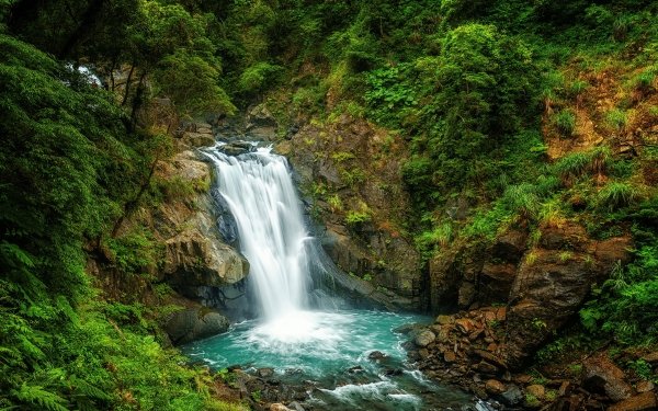 Earth Waterfall Waterfalls Nature Taiwan HD Wallpaper | Background Image