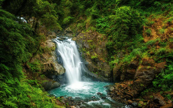 Taiwan nature waterfall HD Desktop Wallpaper | Background Image