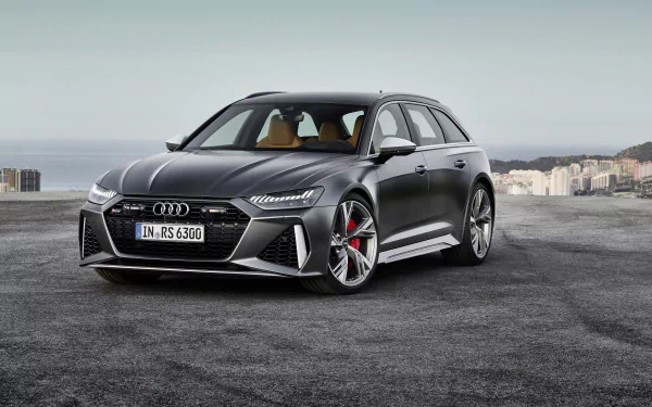 black car Audi vehicle Audi RS6 Avant HD Desktop Wallpaper | Background Image