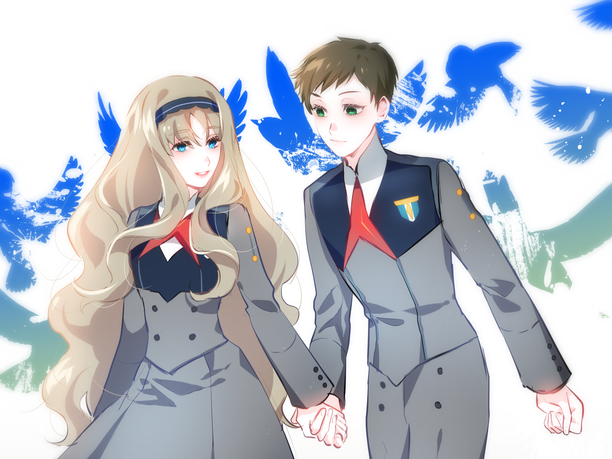 Genista, Kokoro x Mitsuru gif