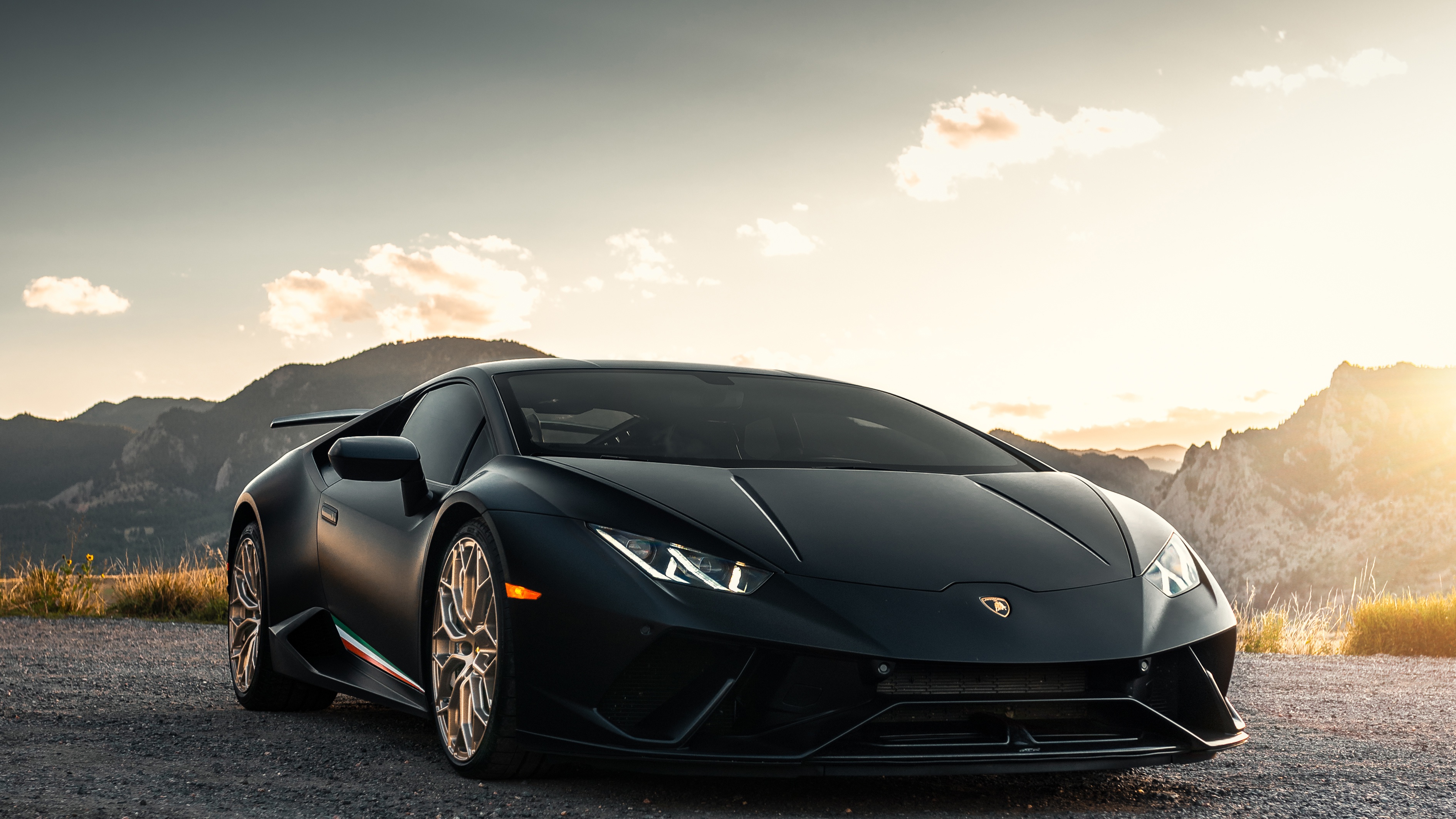 Download Black Car Car Supercar Lamborghini Vehicle Lamborghini Huracan