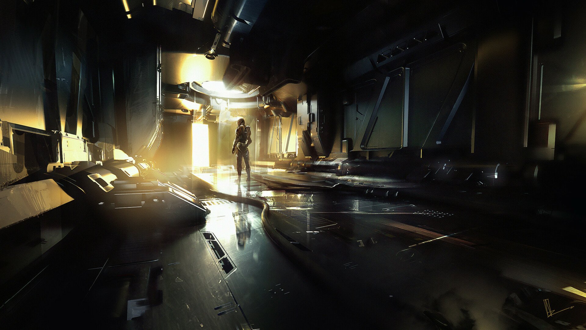 Download Sci Fi Room HD Wallpaper by Amir Zand