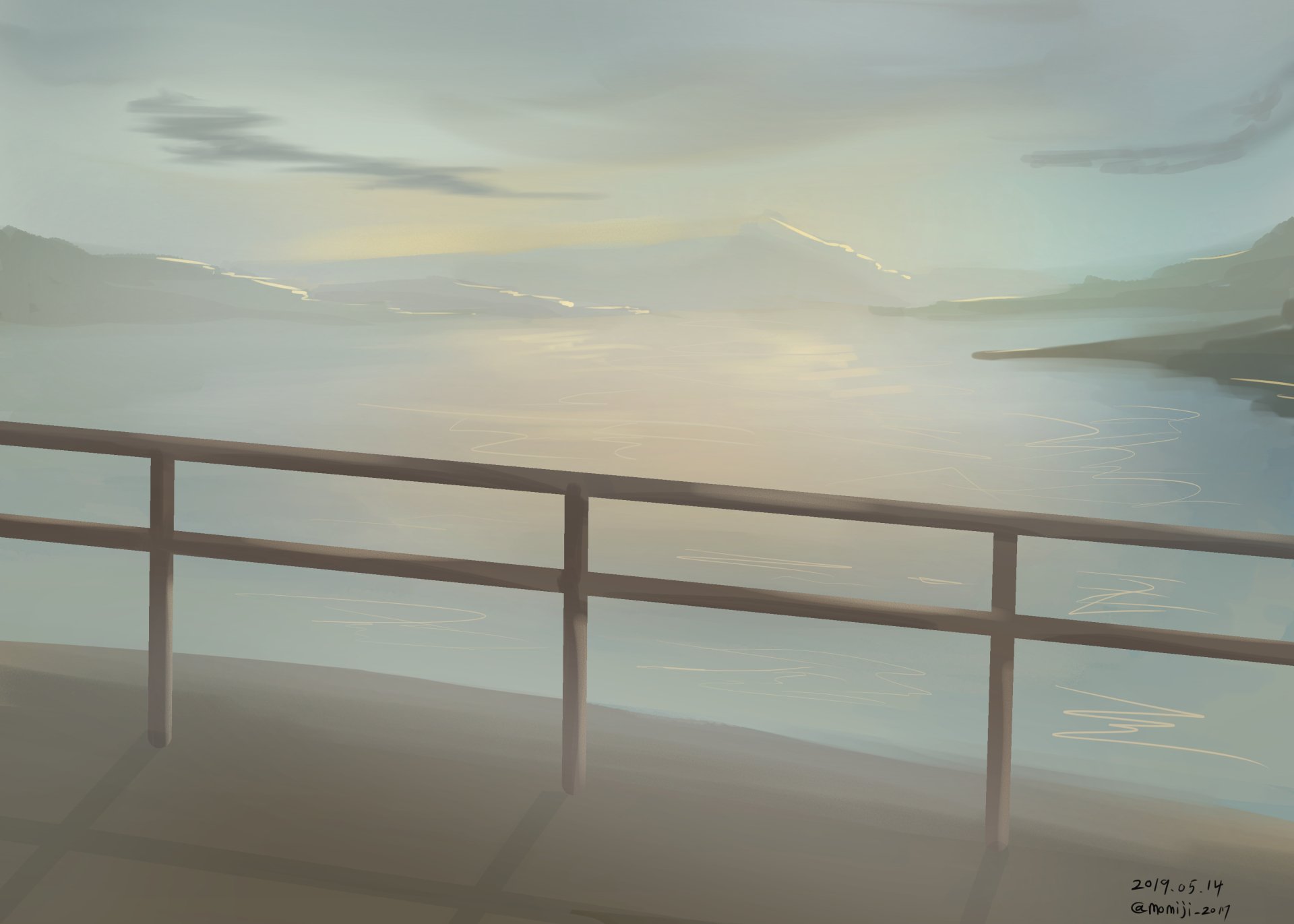 Download Lake Anime Original HD Wallpaper by 葉山 しぐれ