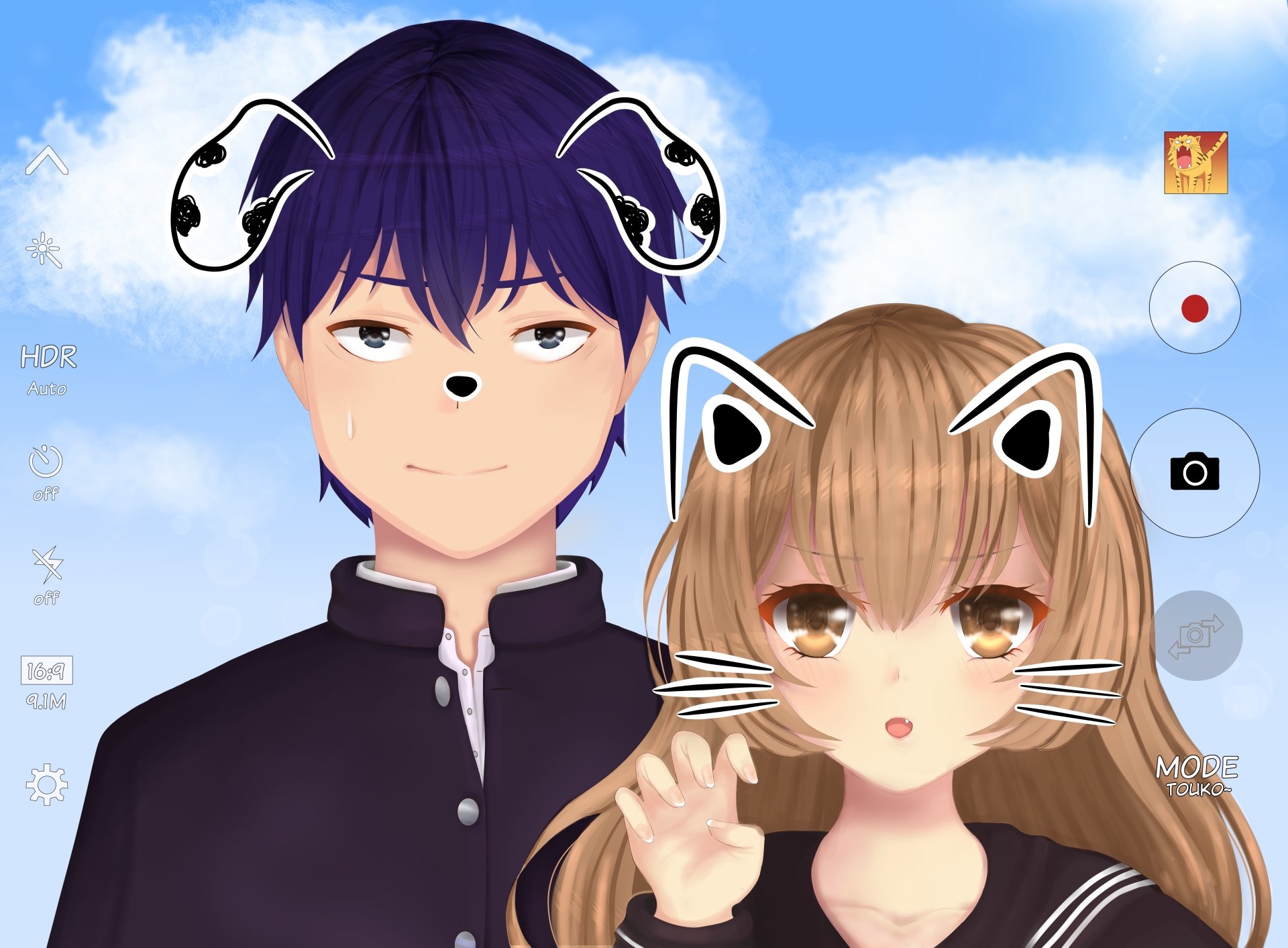 Download Ryuuji Takasu Taiga Aisaka Anime Toradora! 4k Ultra HD Wallpaper by Touko~