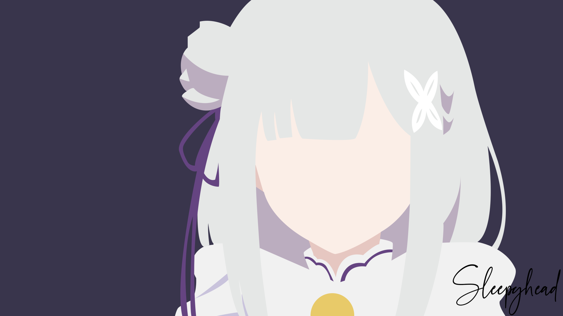 Download Emilia (Re:ZERO) Anime Re:Zero - Starting Life In Another World HD Wallpaper by Sleepyhead