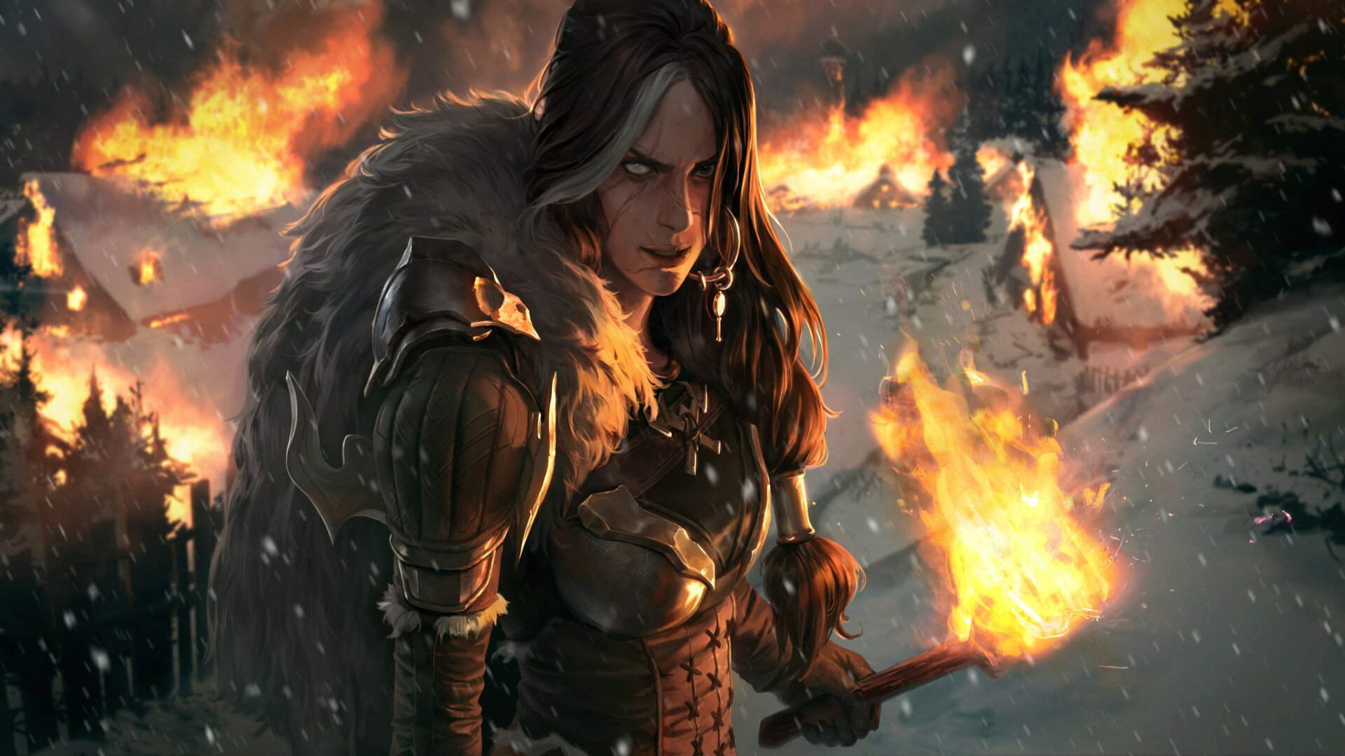 Download Woman Warrior Torch Video Game Legends Of Runeterra HD ...