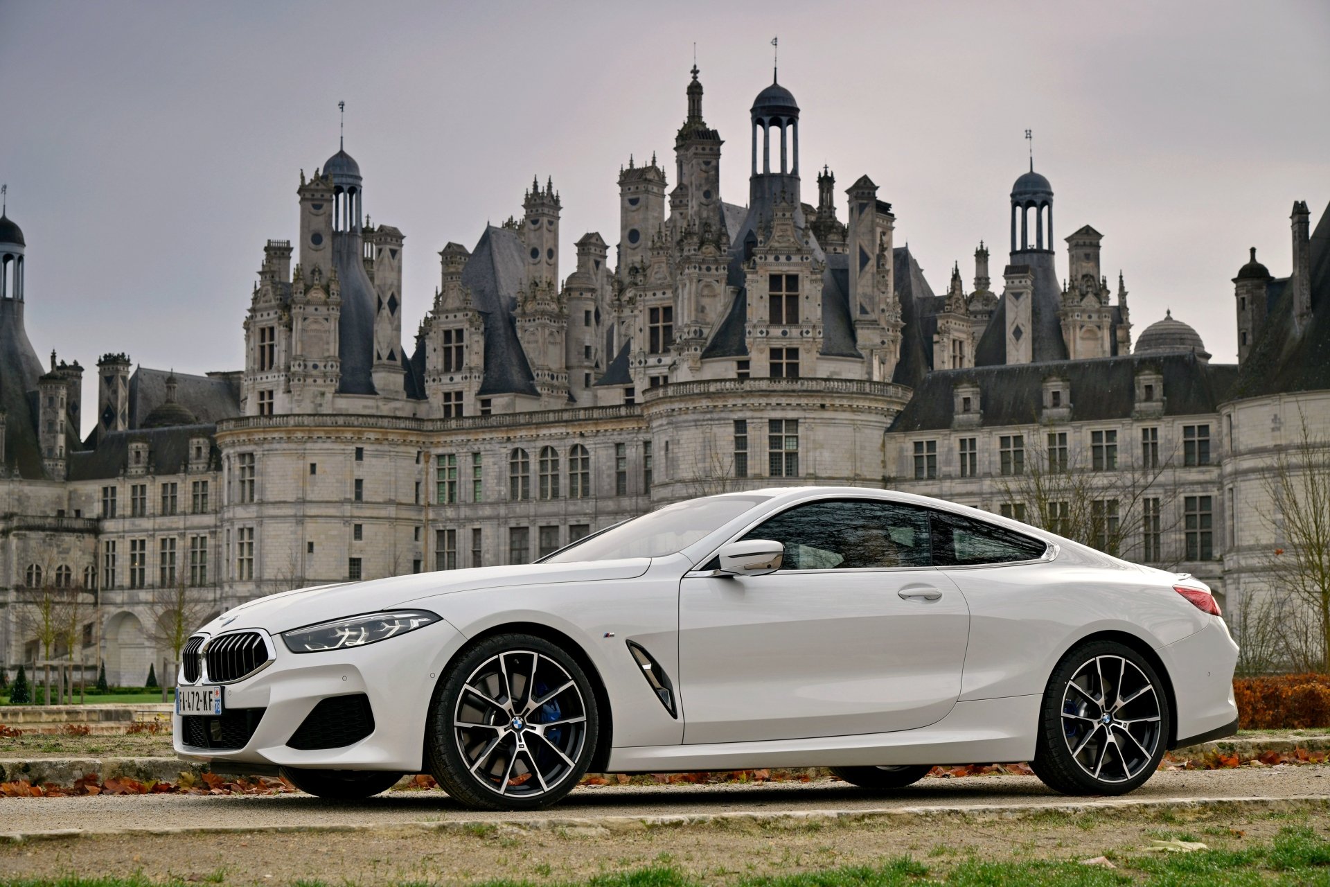 Download Grand Tourer White Car Car BMW 840d BMW Vehicle BMW 8 Series 4k Ultra HD Wallpaper