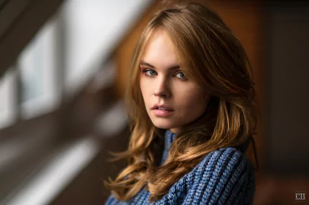 Russian blonde model face woman Anastasiya Scheglova HD Desktop Wallpaper | Background Image