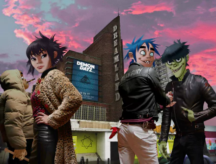 Murdoc (Gorillaz) Russel (Gorillaz) 2D (Gorillaz) Noodle (Gorillaz) music Gorillaz HD Desktop Wallpaper | Background Image