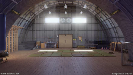 gym Anime room anime room HD Desktop Wallpaper | Background Image