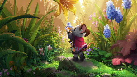 lily of the valley mouse fantasy Animal Fantasy Animal HD Desktop Wallpaper | Background Image