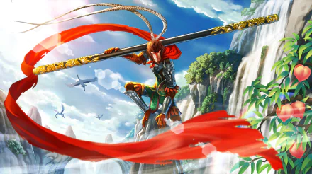 monkey warrior fantasy Sun Wukong fantasy warrior HD Desktop Wallpaper | Background Image