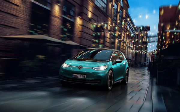 compact car electric car car Volkswagen vehicle Volkswagen ID.3 HD Desktop Wallpaper | Background Image