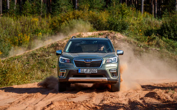 green car SUV car Subaru vehicle Subaru Forester HD Desktop Wallpaper | Background Image