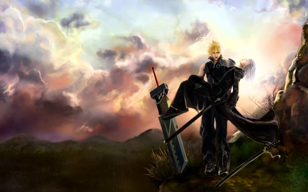 Anime Final Fantasy VII: Advent Children Final Fantasy Movies Cloud Strife Kadaj HD Wallpaper | Background Image