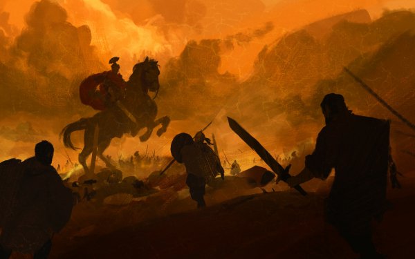 Artistic Fantasy Roman Centurion Warrior Battle Sword HD Wallpaper | Background Image