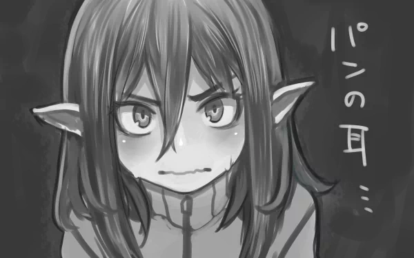 Black & White Anime Original Black And White Anime HD Desktop Wallpaper | Background Image