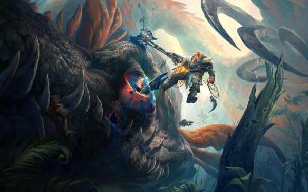 Fantasy Dragon Warrior Dwarf Beard Axe HD Wallpaper | Background Image