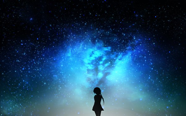 Anime Original Starry Sky Night HD Wallpaper | Background Image