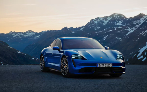 vehicle Porsche Taycan Turbo HD Desktop Wallpaper | Background Image