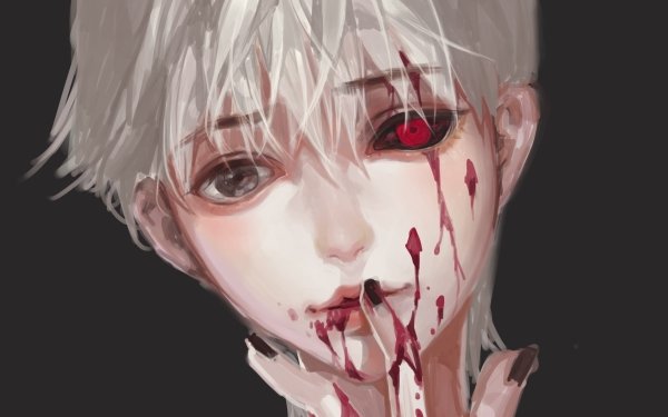 Anime Tokyo Ghoul:re Ken Kaneki Blood HD Wallpaper | Background Image