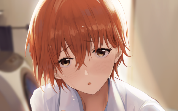 Anime Original Orange Hair Brown Eyes HD Wallpaper | Background Image