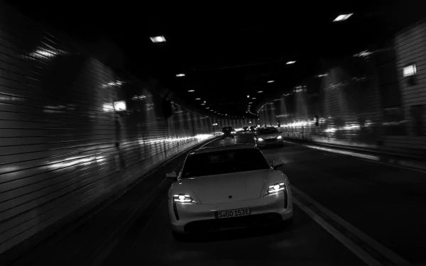 white car car Porsche Taycan Porsche vehicle Porsche Taycan Turbo S HD Desktop Wallpaper | Background Image