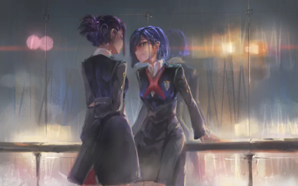 Ichigo (Darling in the FranXX) Ikuno (Darling in the FranxXX) Anime Darling in the FranXX HD Desktop Wallpaper | Background Image