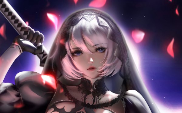 Video Game NieR: Automata Woman Warrior HD Wallpaper | Background Image