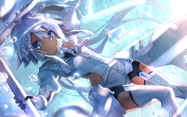 Anime Yuki Yuna is a Hero Kohagura Natsume Underwater HD Wallpaper | Background Image