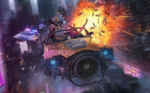 Sci Fi Cyberpunk Vehicle HD Wallpaper | Background Image