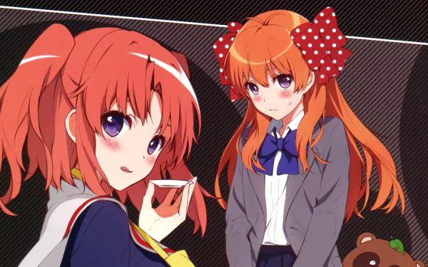 Kobeni Yonomori Chiyo Sakura Mikakunin de Shinkoukei Monthly Girls’ Nozaki-kun Anime crossover HD Desktop Wallpaper | Background Image
