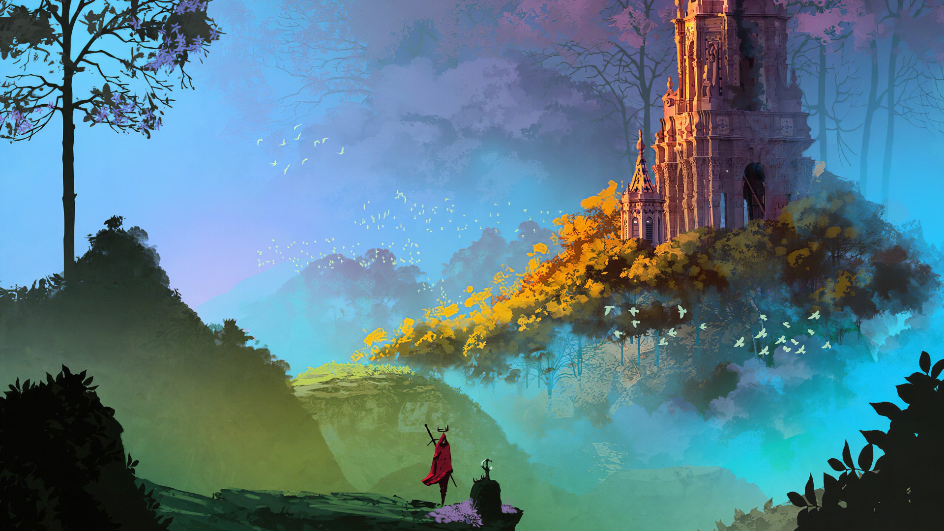 Fantasy Landscape 4k Ultra HD Wallpaper by Anato Finnstark