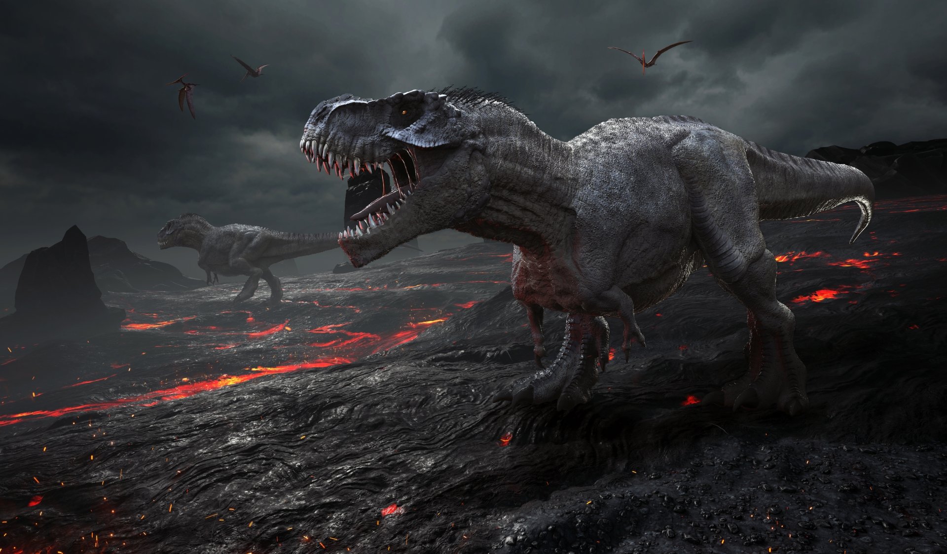 Download Animal Tyrannosaurus Rex 4k Ultra HD Wallpaper