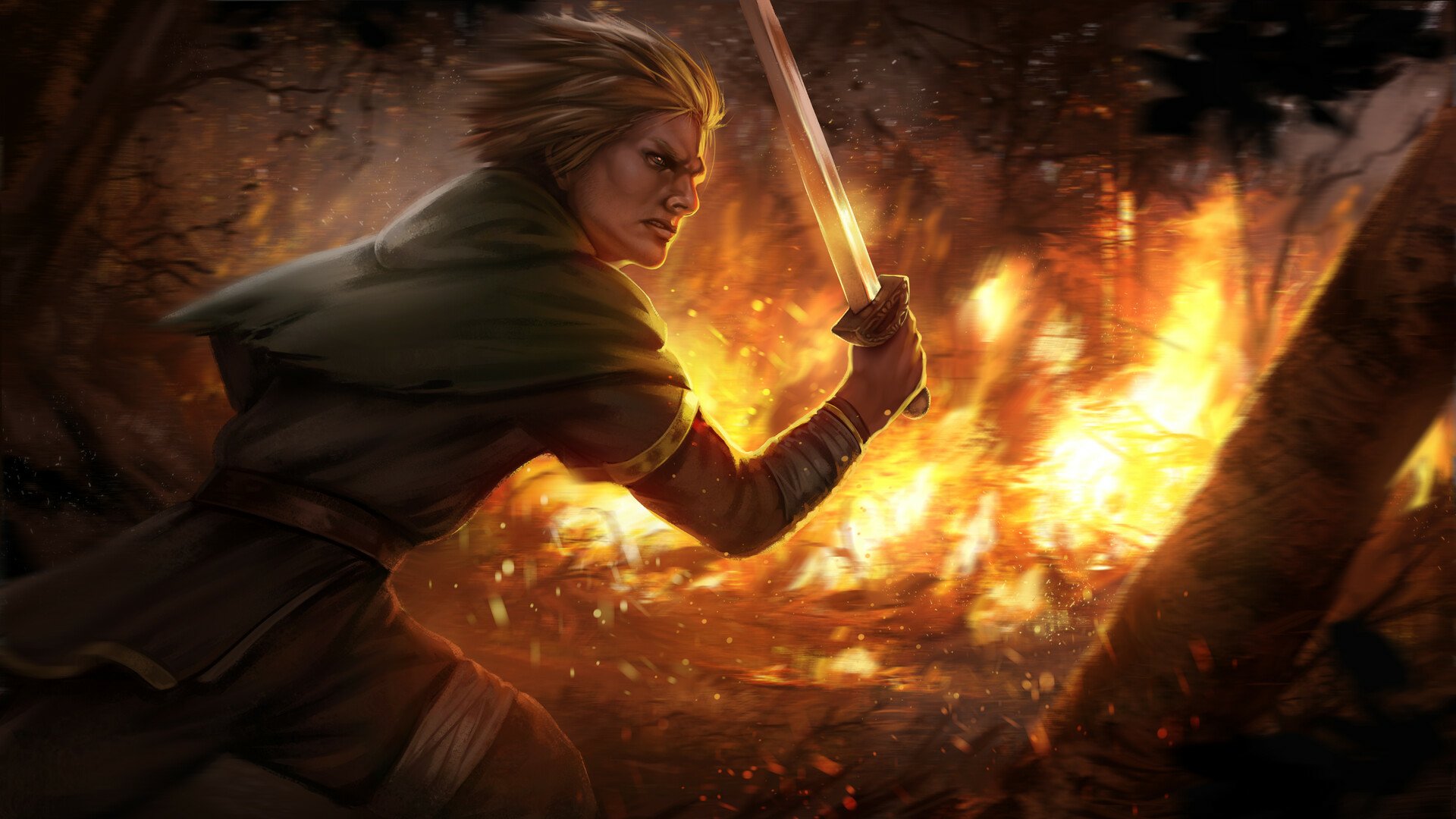 Download Sword Fantasy Warrior Fantasy Warrior HD Wallpaper by Bogdan Antoci