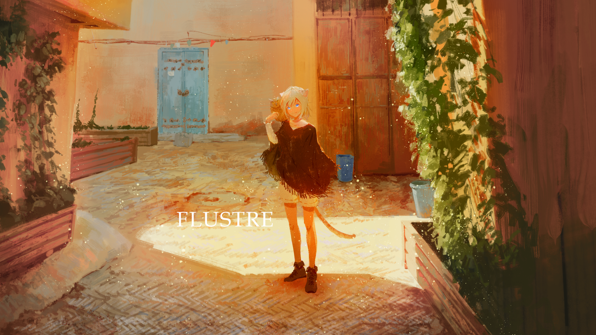 Download Blue Eyes Anime Original HD Wallpaper by Yukinoneko