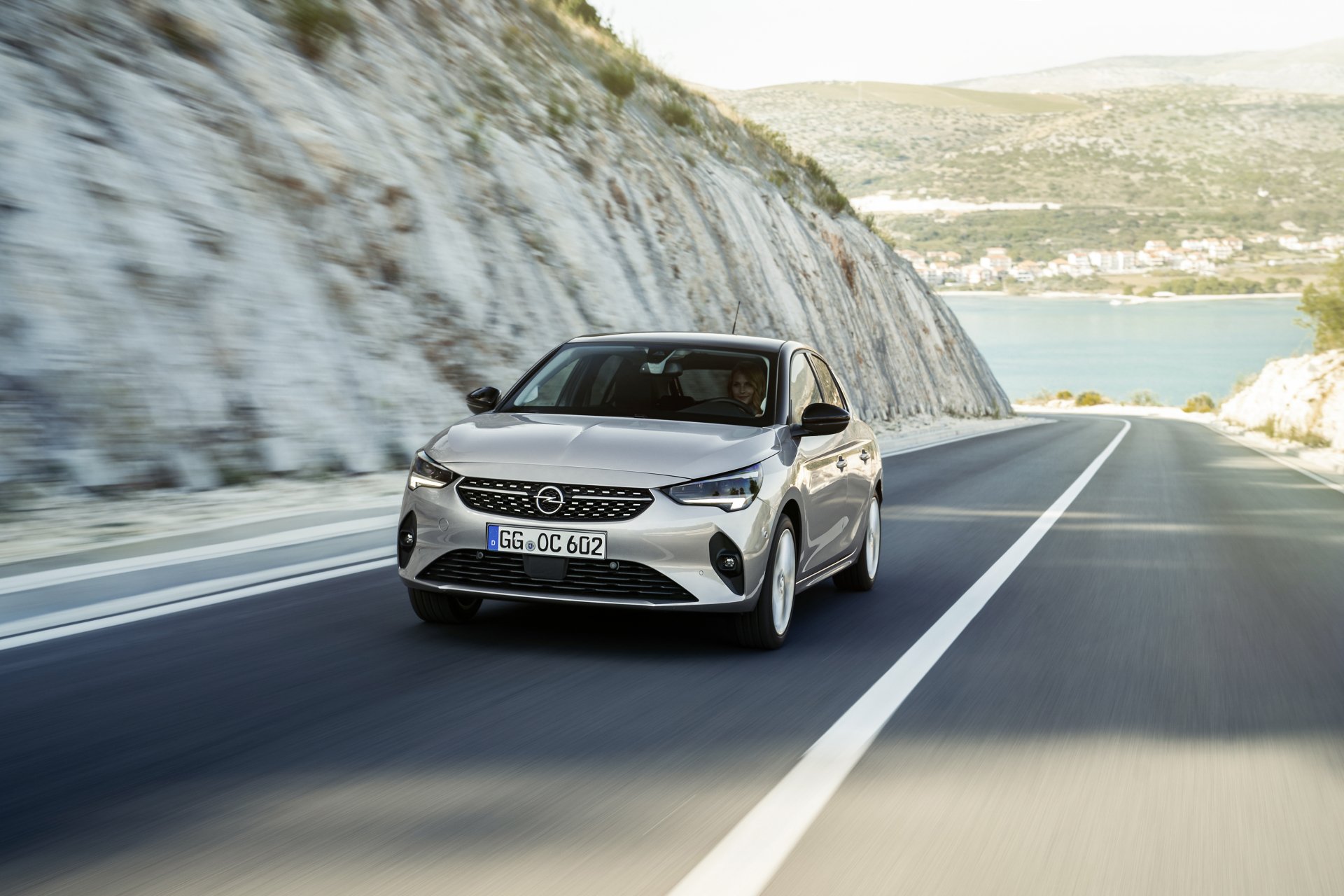 Download Compact Car Silver Car Car Opel Vehicle Opel Corsa 4k Ultra HD Wallpaper