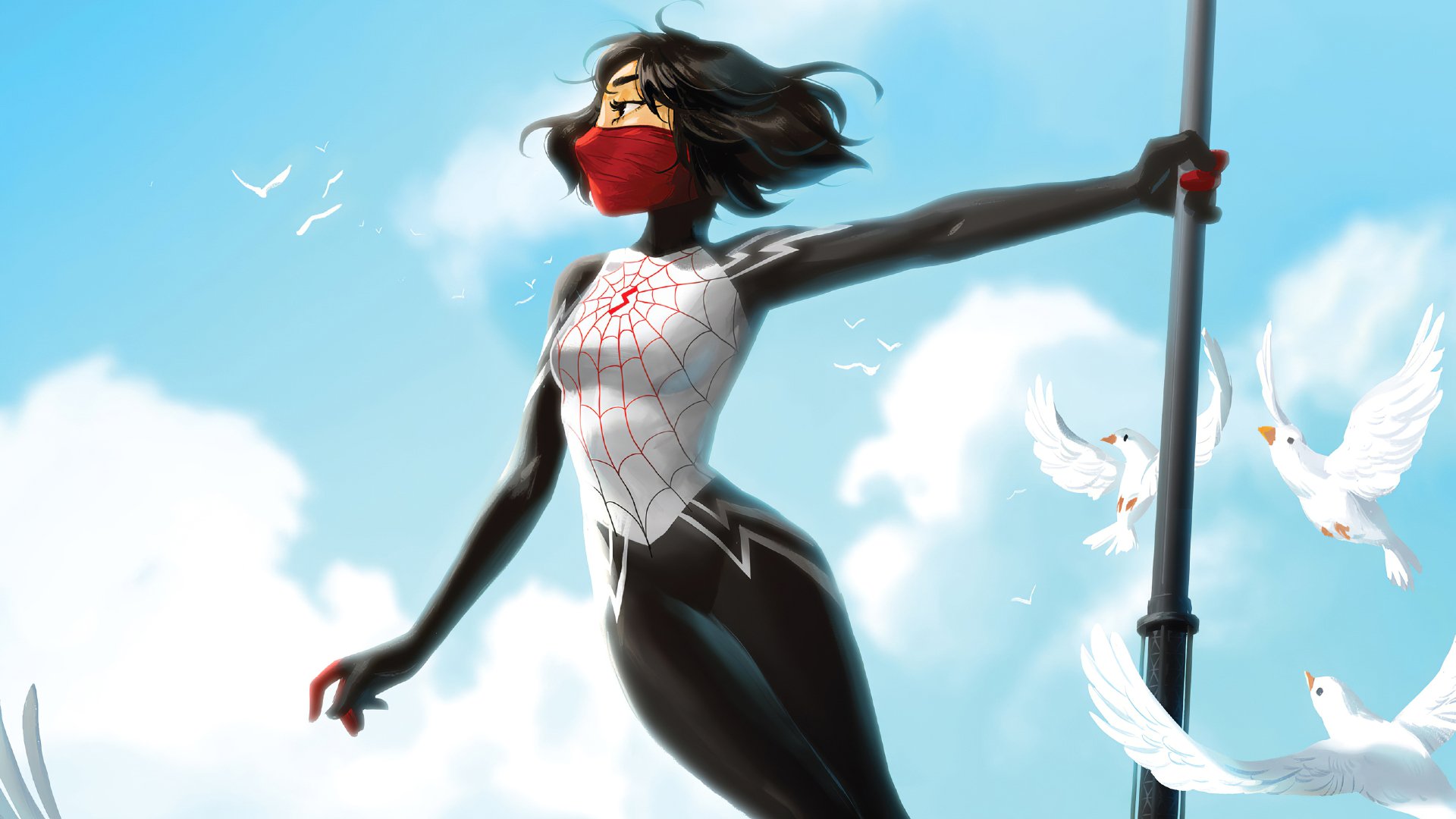 Download Black Hair Silk (Marvel Comics) Comic Silk 4k Ultra HD Wallpaper
